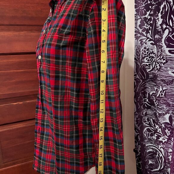 Ralph Lauren‎ red plaid long sleeve button down shirt size L Boys - Picture 9 of 11